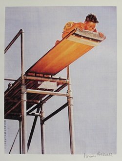 Lithograph "High Drive" By Norman Rockwell: Lithograph "High Drive" By Norman Rockwell, Signed, Size Approx. 14 x 11 In. Norman Rockwell (02/03/1978 - 11/08/1978) Was born in Brooklyn, New York. Occupation Illustrator & Painter. Rockwell painte