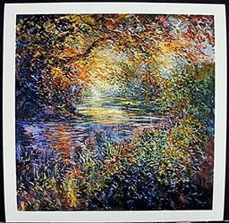 Lithograph "Color Creek" after Michael Schofield: Lithograph, Bearing an Interpretive Signature of the Artist, Size Approx. 18" x 22" In.