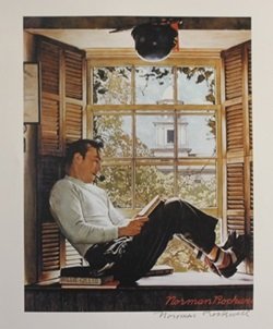 Lithograph - Norman Rockwell: Lithograph After Norman Rockwell; double bears the signature, size approx. 14 x 11 in. Norman Percevel Rockwell AKA: Norman Rockwell (02/03/1978 - 11/08/1978) Was born in Brooklyn, New York. Occupatio