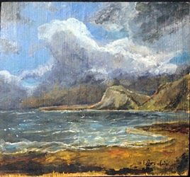 Oil Painting on Wood - Eugene. Boudin: In the manner of Eugene. Boudin Oil Painting on Wood,bearing the signature Size Approx 9" x 8" in.