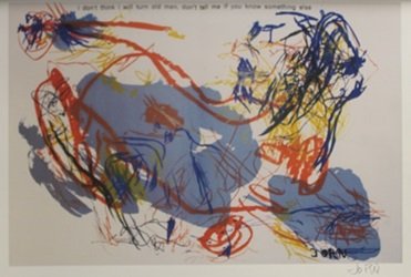 Lithograph - Asger Jorn: Lithograph After Asger Jorn; double bears the signature, size approx. 11 x 14 in. Asger Oluf Jorn (3 March 1914 – 1 May 1973) was a Danish painter, sculptor, ceramic artist, and author. He was a