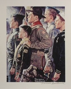 Lithograph - Norman Rockwell: Lithograph After Norman Rockwell; double bears the signature Norman Percevel Rockwell AKA: Norman Rockwell (02/03/1978 - 11/08/1978) Was born in Brooklyn, New York. Occupation Illustrator & Painter. R