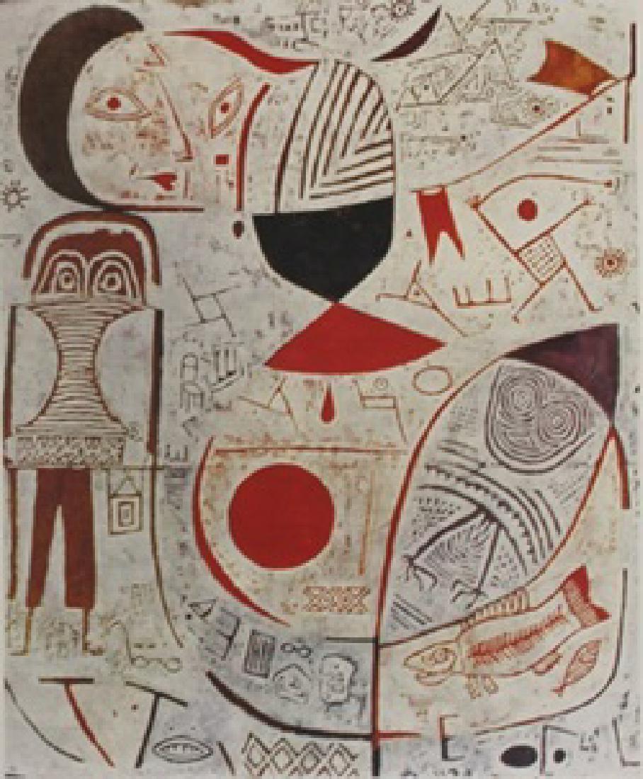Lithograph - Paul Klee: Lithograph After Paul Klee; , pencil bears the signature, size approx. 14 x 11 in. Paul Klee (18 December 1879 – 29 June 1940) was a painter born in Münchenbuchsee, Switzerland, and is conside