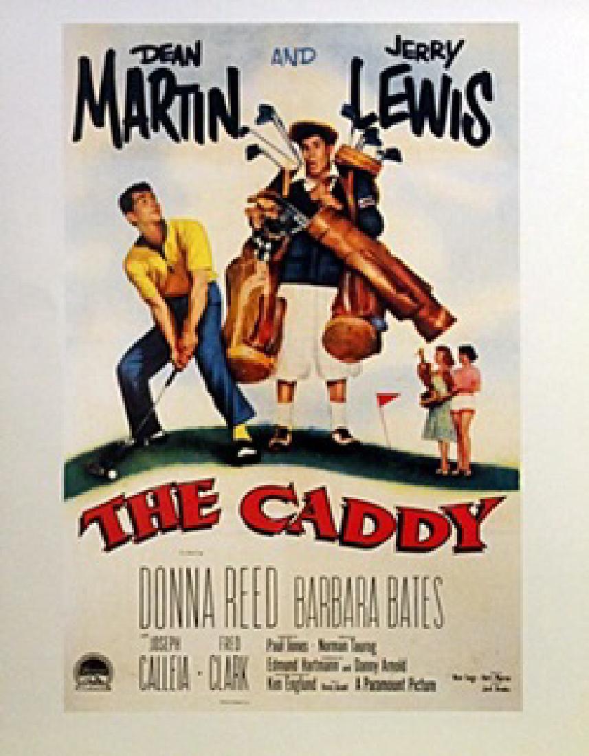Movie Poster - The Caddy Starring Dean Martin & Jerry: Vintage Movie Poster The Caddy After Unknown Artist; size approx. 24 x 18 in.