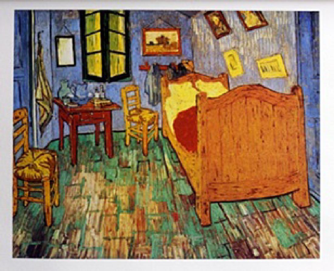 Lithograph Van Gogh Bedroom at Aries - Vincent Van Gogh: Lithograph Van Gogh Bedroom at Aries After Vincent Van Gogh; size approx. 11 1/2 x 13 1/2 in.