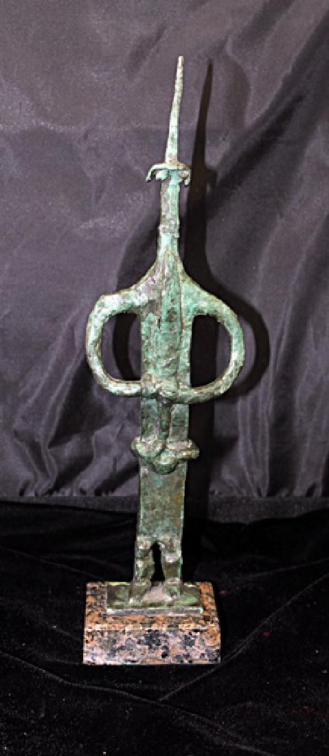 Signed Limited Edition Bronze Lipchitz: Old recast patina bronze sculpture Jacques Lipchitz, bearing a signature in a limited edition. Dimensions approx 12 x 9 x 7.