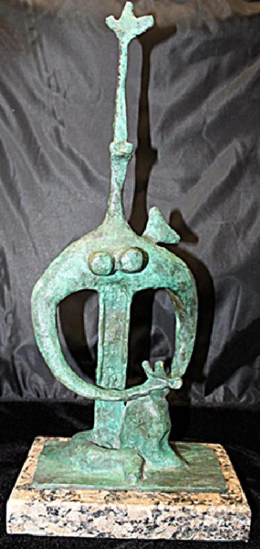 Signed Limited Edition Bronze Lipchitz: Old recast patina bronze sculpture Jacques Lipchitz, bearing a signature in a limited edition. Dimensions approx 21 x 10 x 7.