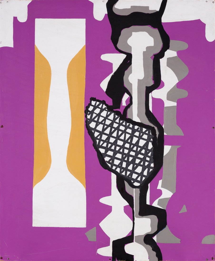 Ireneusz Pierzgalski - Obraz zyletkowy: own technique, plywood, 1976, 79 x 64,5 cm, on the reverse: IRENEUSZ/PIERZGALSKI/1967/79x64,5 | technika wlasna, plyta, 1976, 79 x 64,5 cm, sygn. na odwrociu: IRENEUSZ/PIERZGALSKI/1967/79x64,5