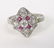 Art Deco Platinum Diamond Ruby Ring