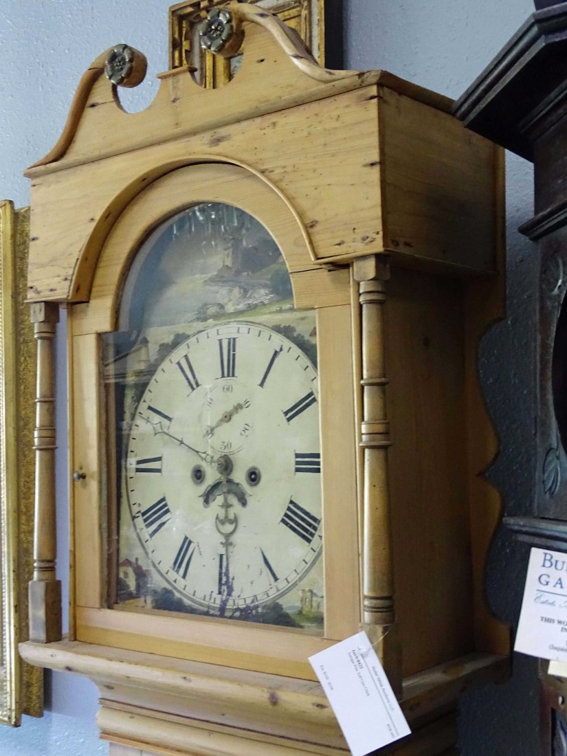 Antique Pine Tall Case Clock (1 of 4)