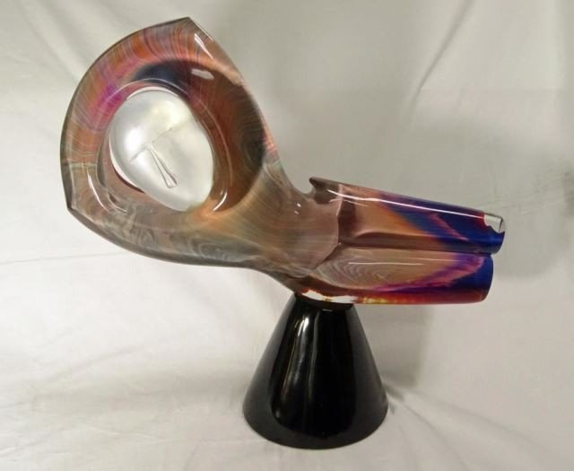 Dino Rosin Art Glass Sculpture - Reclining Figure (1 of 1)