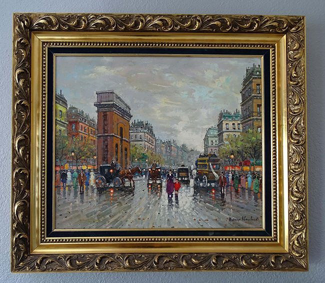 Antoine Blanchard Painting Parisian Scene (1 of 4)