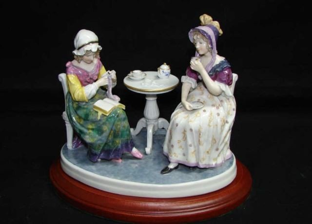 Capo Di Monte Porcelain Figural Group (1 of 2)