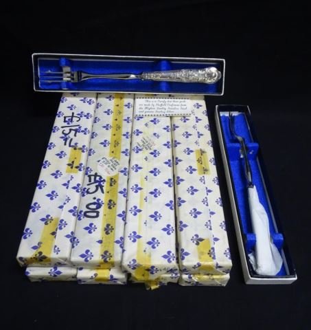 Set for Ten (10) English Sterling Fondue Forks (1 of 1)