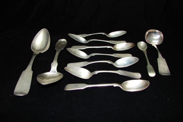 11 Assorted 19th Century Silver Spoons (1 of 2)