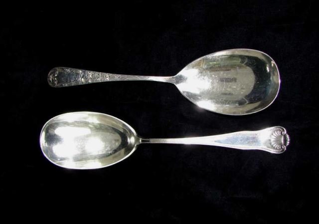 Two (2) Sterling Serving Spoons, American (1 of 2)