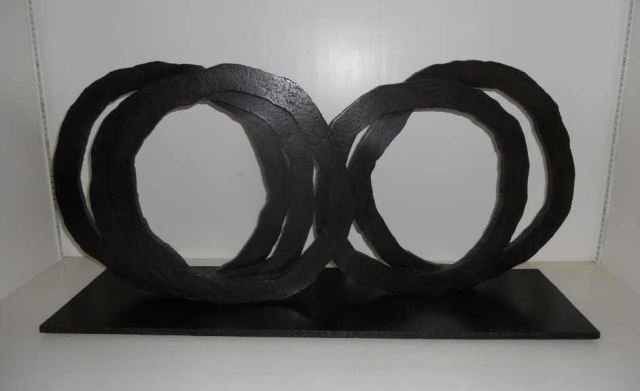 Bernar Venet Sculpture Five Indeterminate Lines (1 of 2)