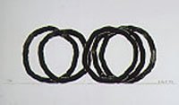 Bernar Venet Etching 5 Indeterminate Lines (1 of 1)