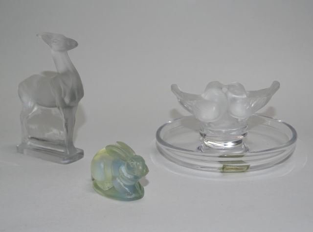 Three Rare  Art Glass, Lalique and Sabino (1 of 1)