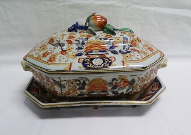 Large Chinese Imari Tureen/Plate 20th C (1 of 3)