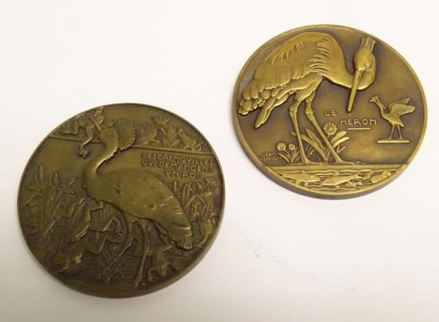 Two French Bronze Medallions (1 of 2)