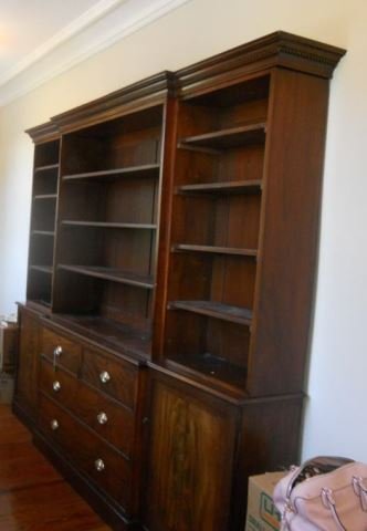 Block Front Open Bookcase Cabinet (1 of 3)