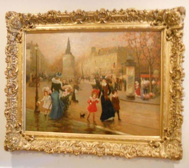 Oil Painting, Parisian Scene, Signed F. Latte (1 of 2)
