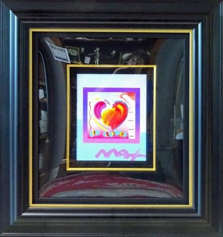 Peter Max Mixed Media "Heart on Blends" (1 of 2)