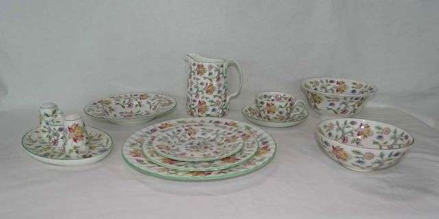 50 Piece Set Minton China Haddon Hall Pattern (1 of 4)