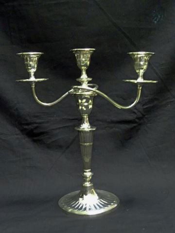 Pair Silver Plated Candelabra, Removable Branches (1 of 3)