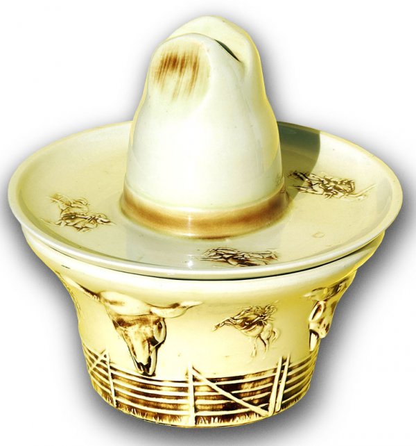 412: Rare McCoy Pottery Western Serving Set. Includes: