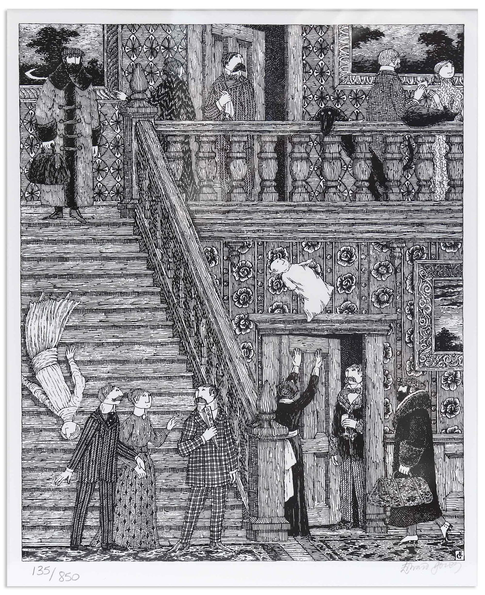 Edward Gorey Signed Ltd. Ed. Lithograph (1 of 2)
