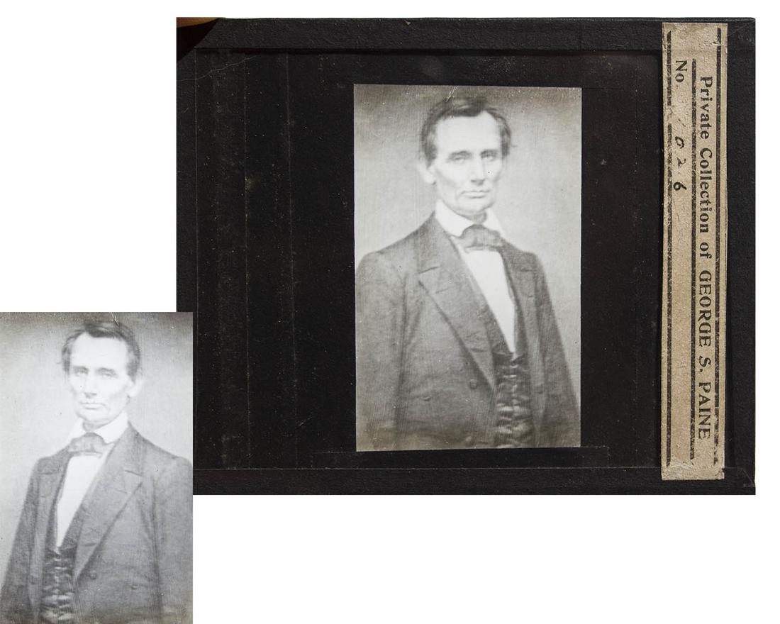 Abraham Lincoln Magic Lantern Slide (1 of 3)