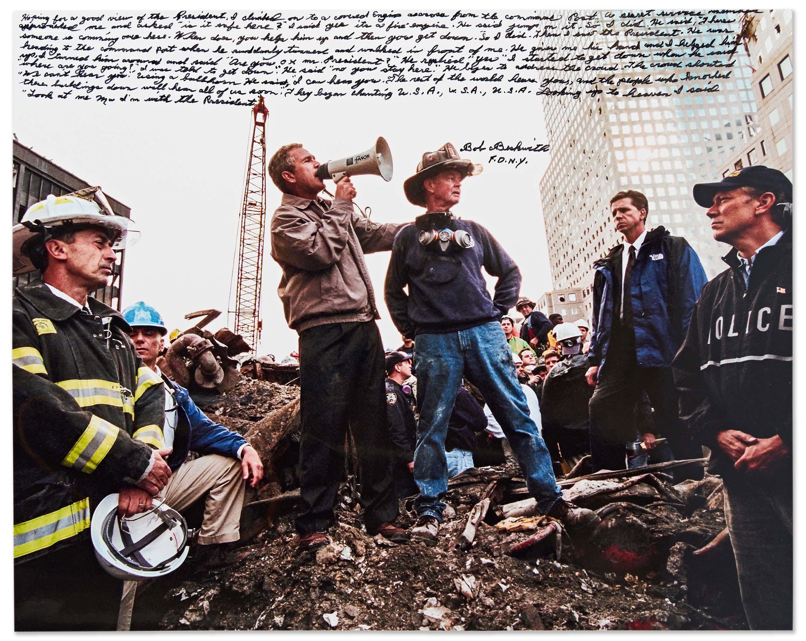 Bob Beckwith Signed 9/11 Photo (1 of 2)