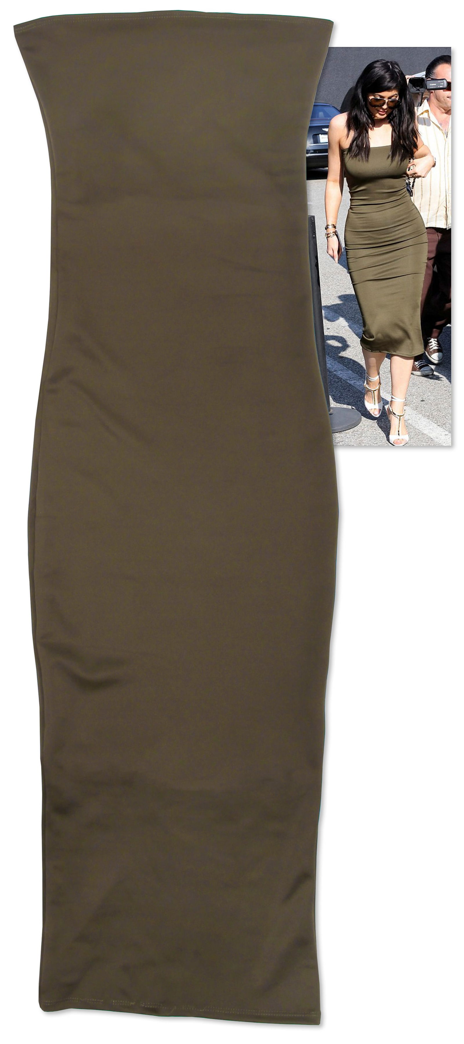 Kylie Jenner Strapless Dress (1 of 2)