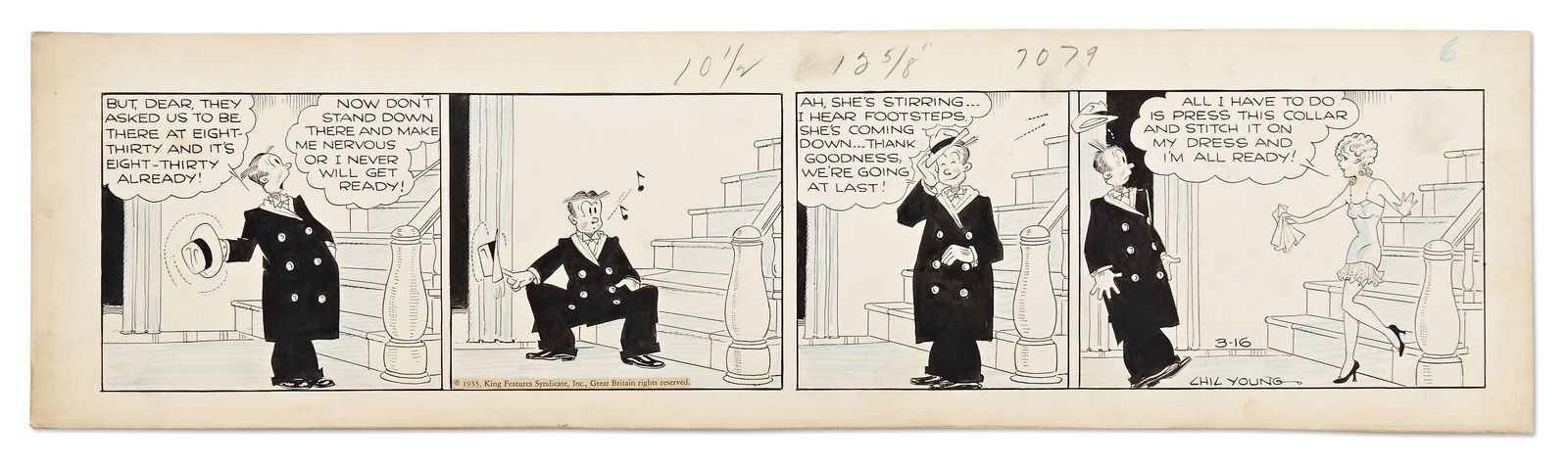 Blondie 1935 Comic Strip (1 of 2)