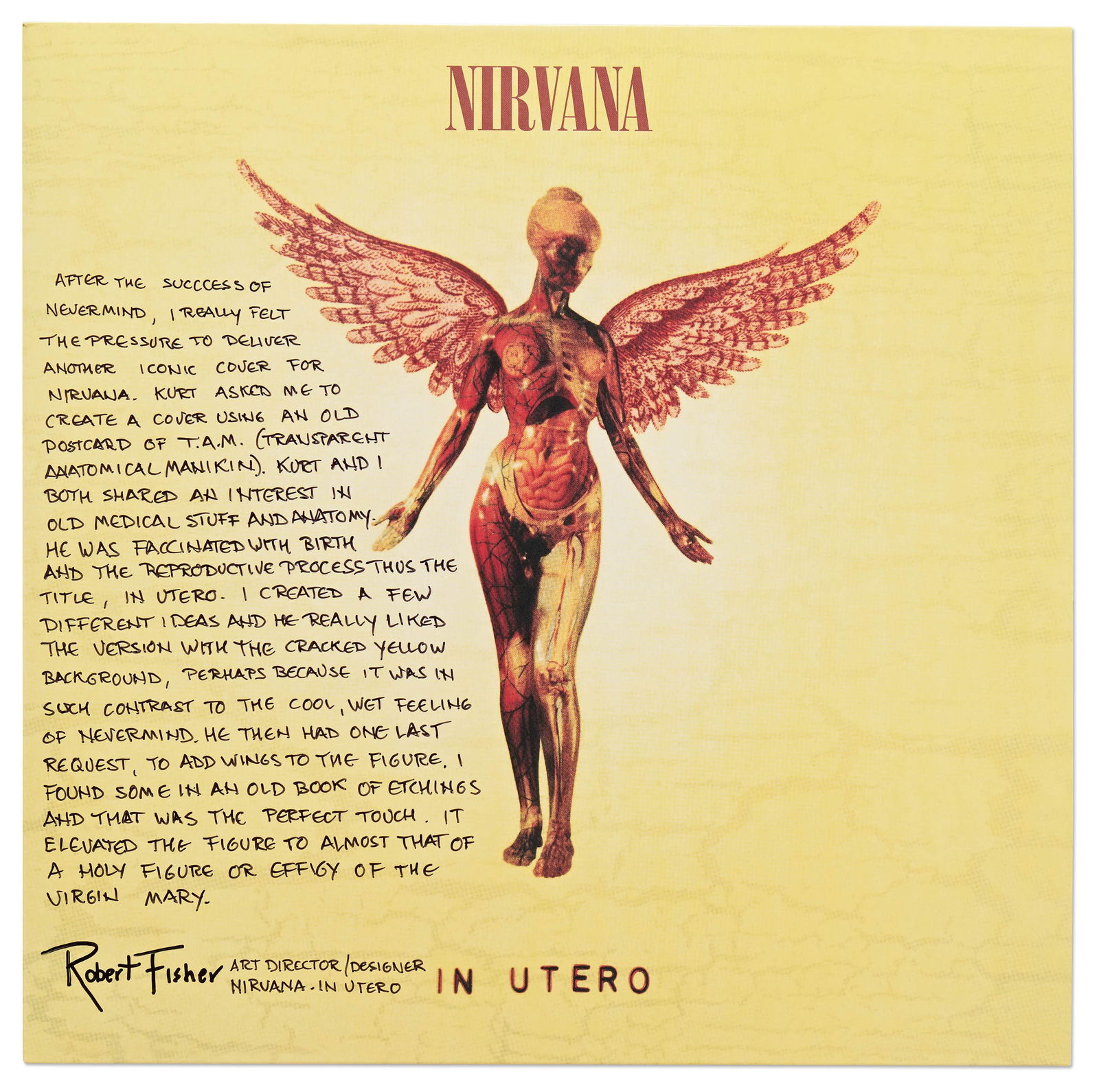 Robert Fisher Signed Nirvana ''In Utero'' Album (1 of 4)