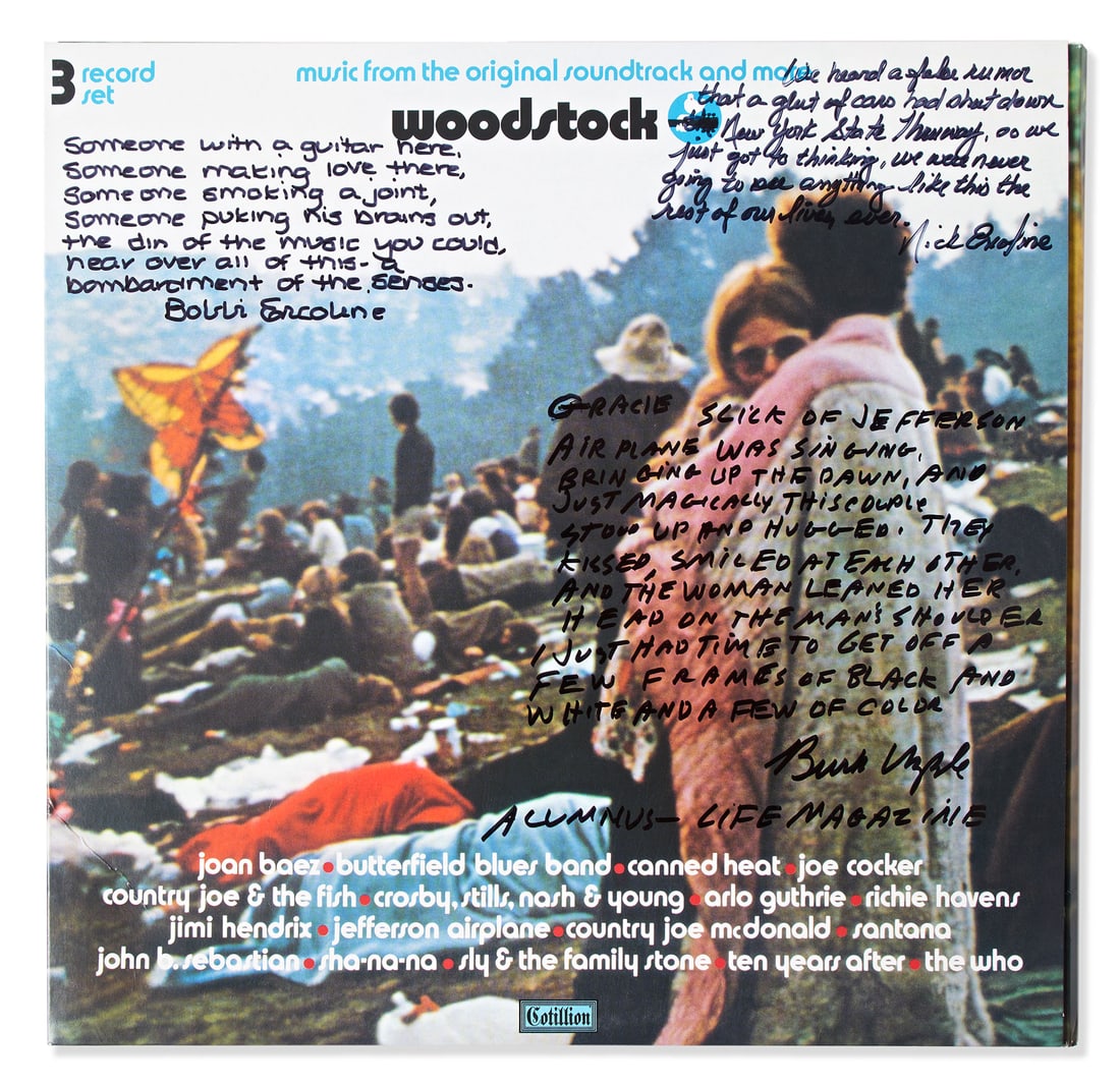 Woodstock Signed Album (1 of 3)