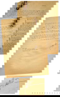 Hunter S. Thompson Letter Signed: Hunter S. Thompson letter signed from San Juan, Puerto Rico, just three days after arriving there in January 1960. Dated ''Thursday'' (7 January), Thompson writes an unusually contented and optimistic
