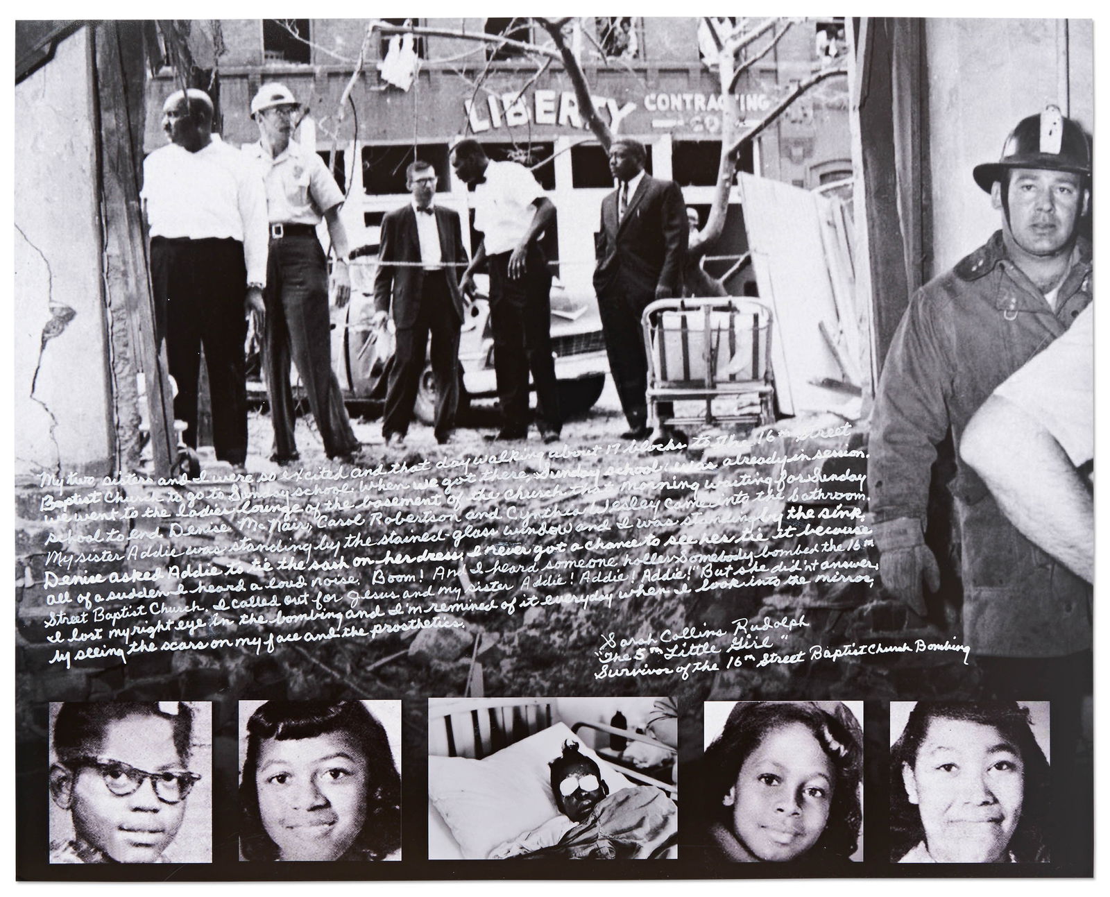 Sarah Collins Rudolph Signed 16th Street Baptist Church Bombing Photo (1 of 3)