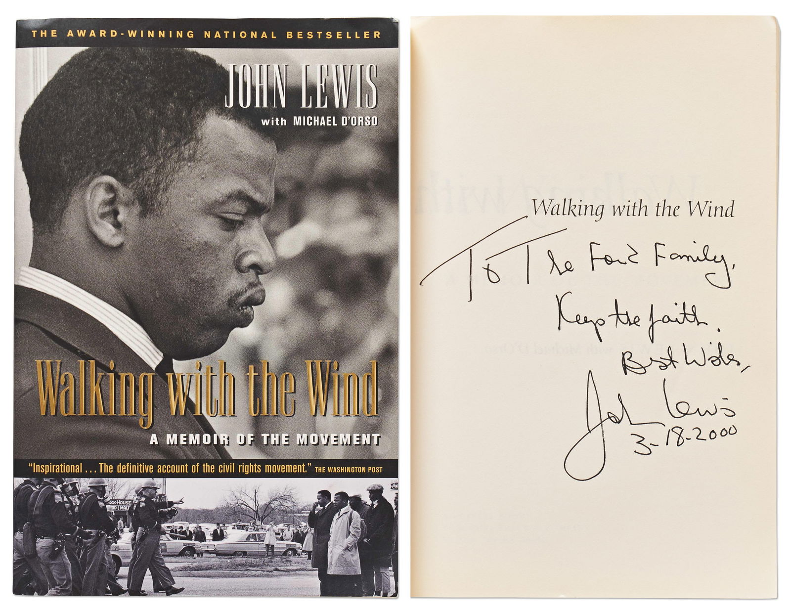 John Lewis Signed Memoir (1 of 5)