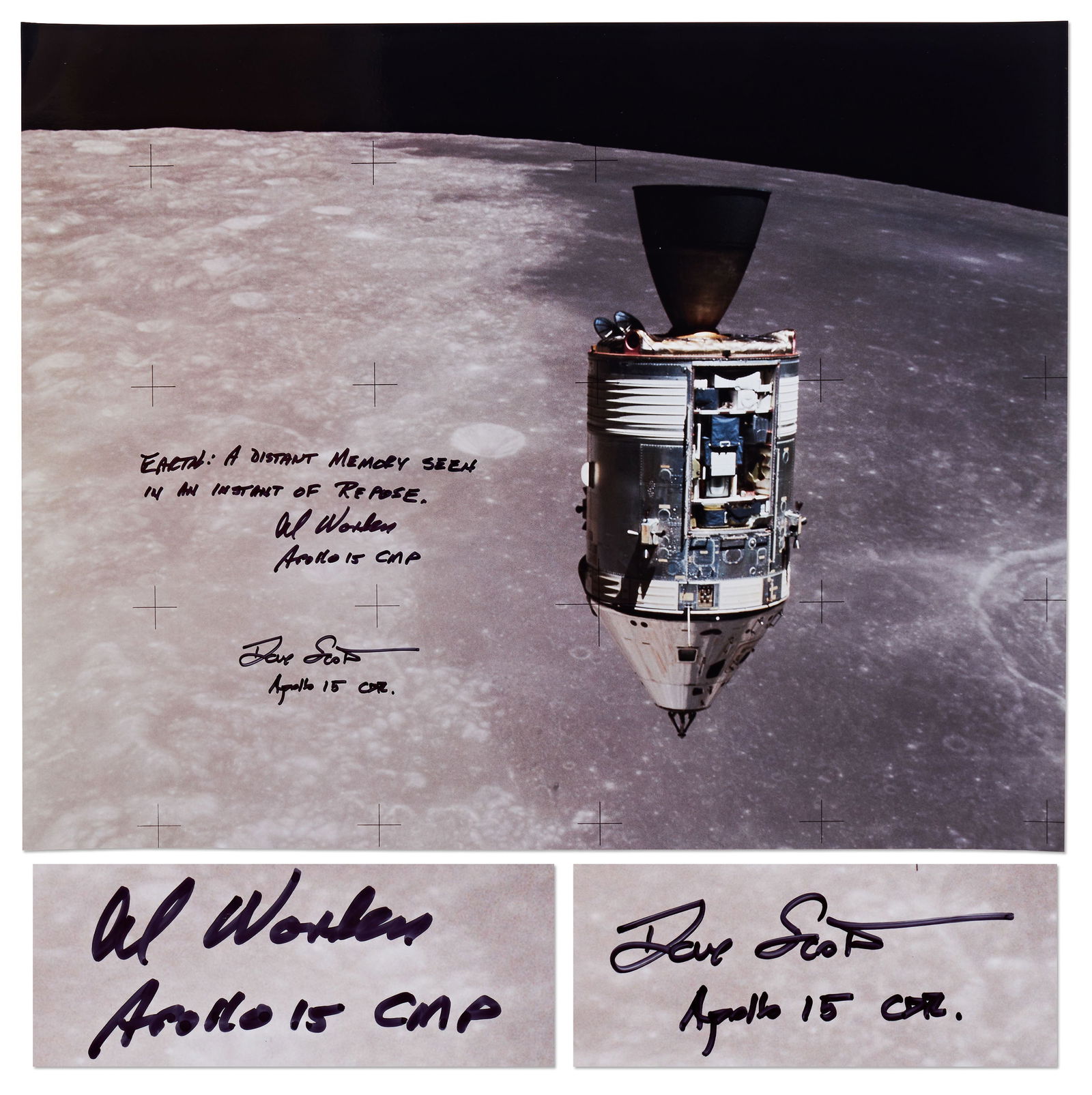 Al Worden and Dave Scott Signed 16'' x 20'' Photo (1 of 2)