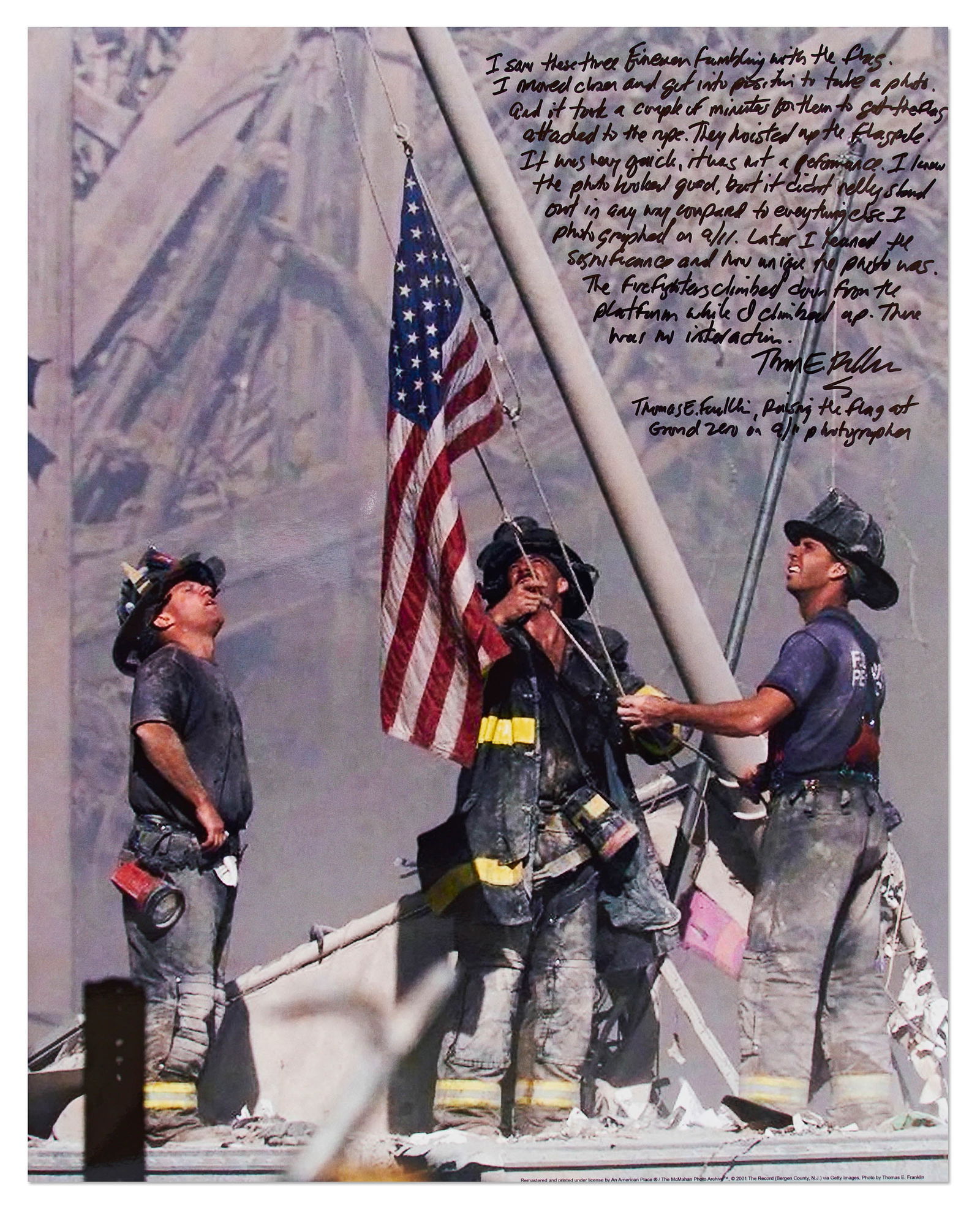 Thomas Franklin Signed 9/11 Photo (1 of 2)