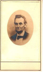 CDV Lincoln Alexander Gardner president photo: 1865 CDV of Lincoln Taken by Alexander Gardner, a protégé of Mathew Brady. Handwritten note on rear reads, "A photograph by Alexander Gardner, Washington. Apr. 9, 1865." Also printed on back, "Colle
