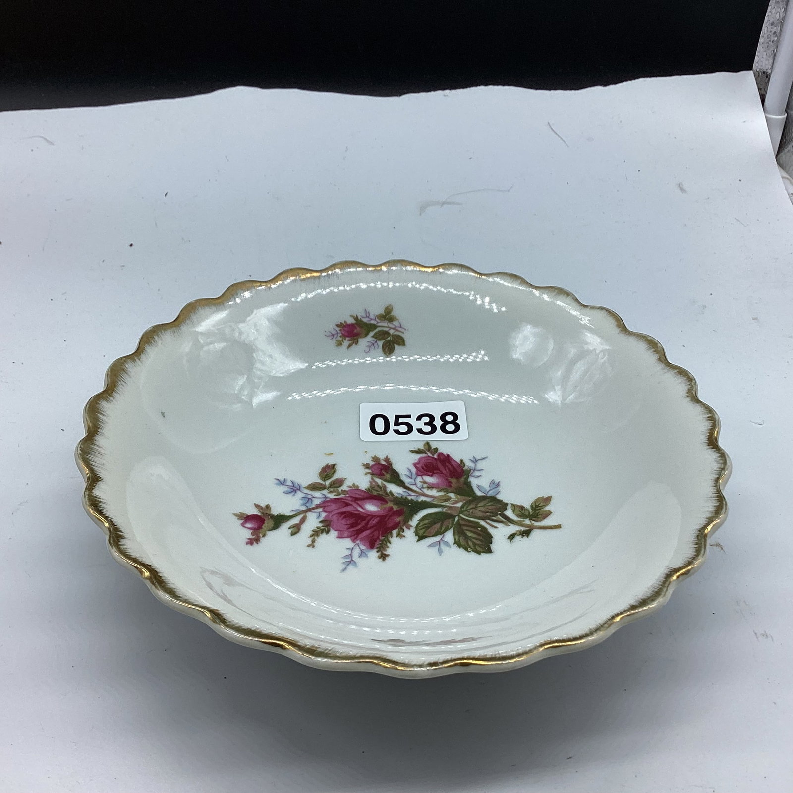 MOSS ROSE BOWL JAPAN: 8" WIDE GOOD SHAPE