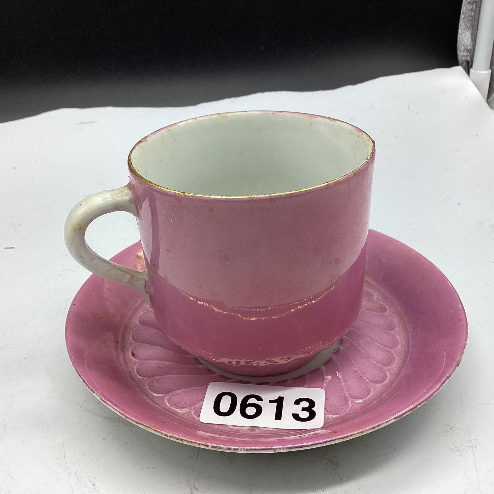 HAND PAINTED PORCELIAN CUP & SAUCER SIGNED GERMANY (1 of 1)
