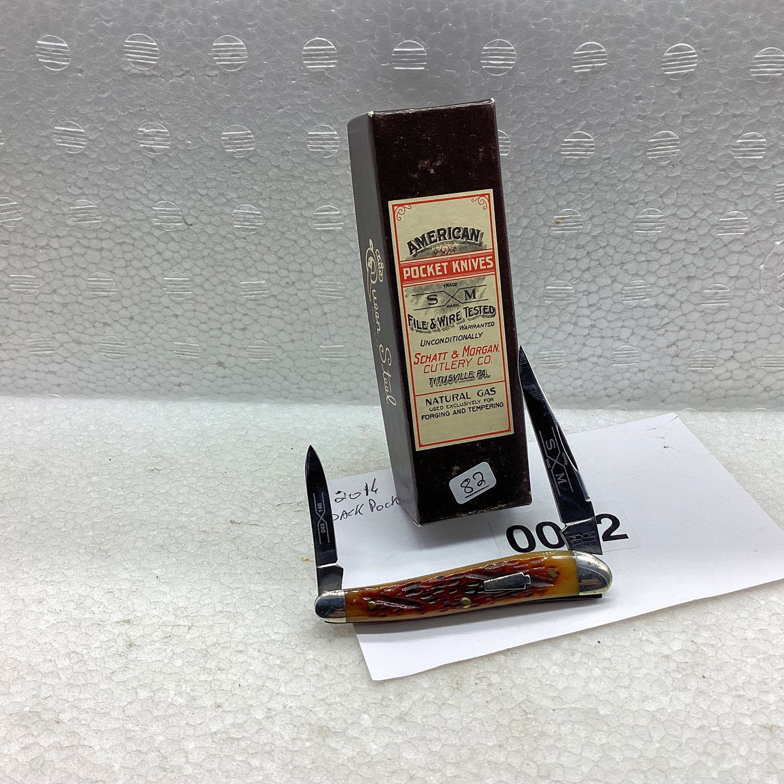 schatt and morgan baby copperhead: with box never used or carried