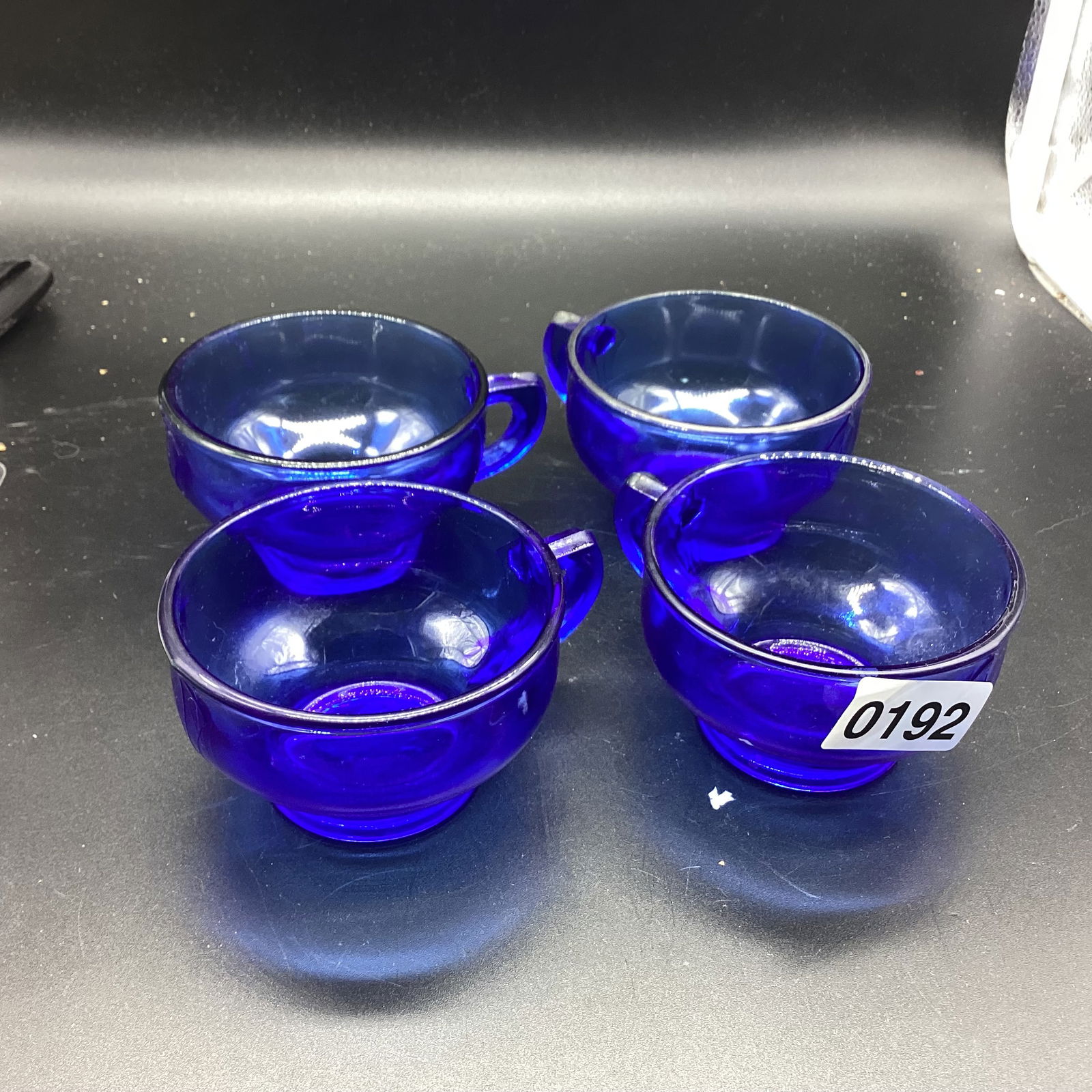 4 DEPRESSION MT. PLESANT CUPS: GOOD SHAPE