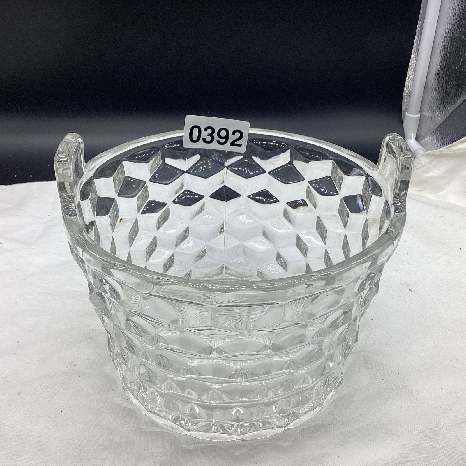 AMERICAN FOSTORIA ICE TUB: 4 1/2 X 6 1/2 GOOD SHAPE