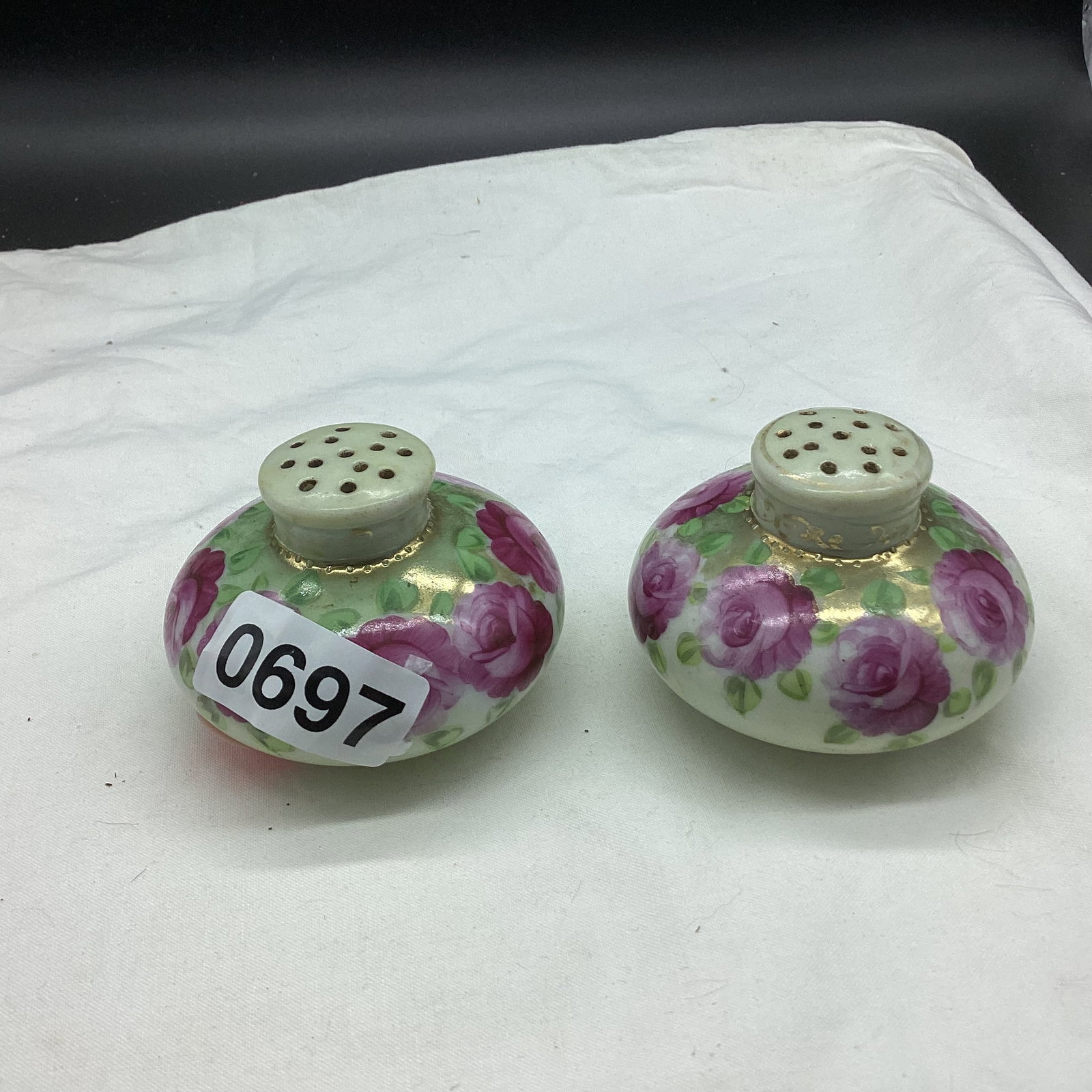 HAND PAINTED NIPPON SALT & PEPPER SET (1 of 2)